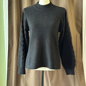CeCe Long Sleeve Black Sweater Size M